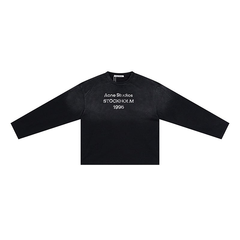 Acne Studios "Stockholm 1996" Distressed Long Sleeve Tee