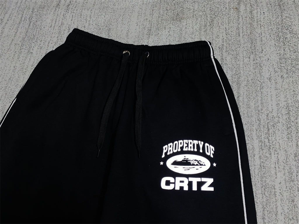Corteiz „Property of CRTZ“ Reflektierender Trainingsanzug, komplettes Set