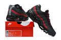 This is a Nike Air Max 95 in a black and red colorway