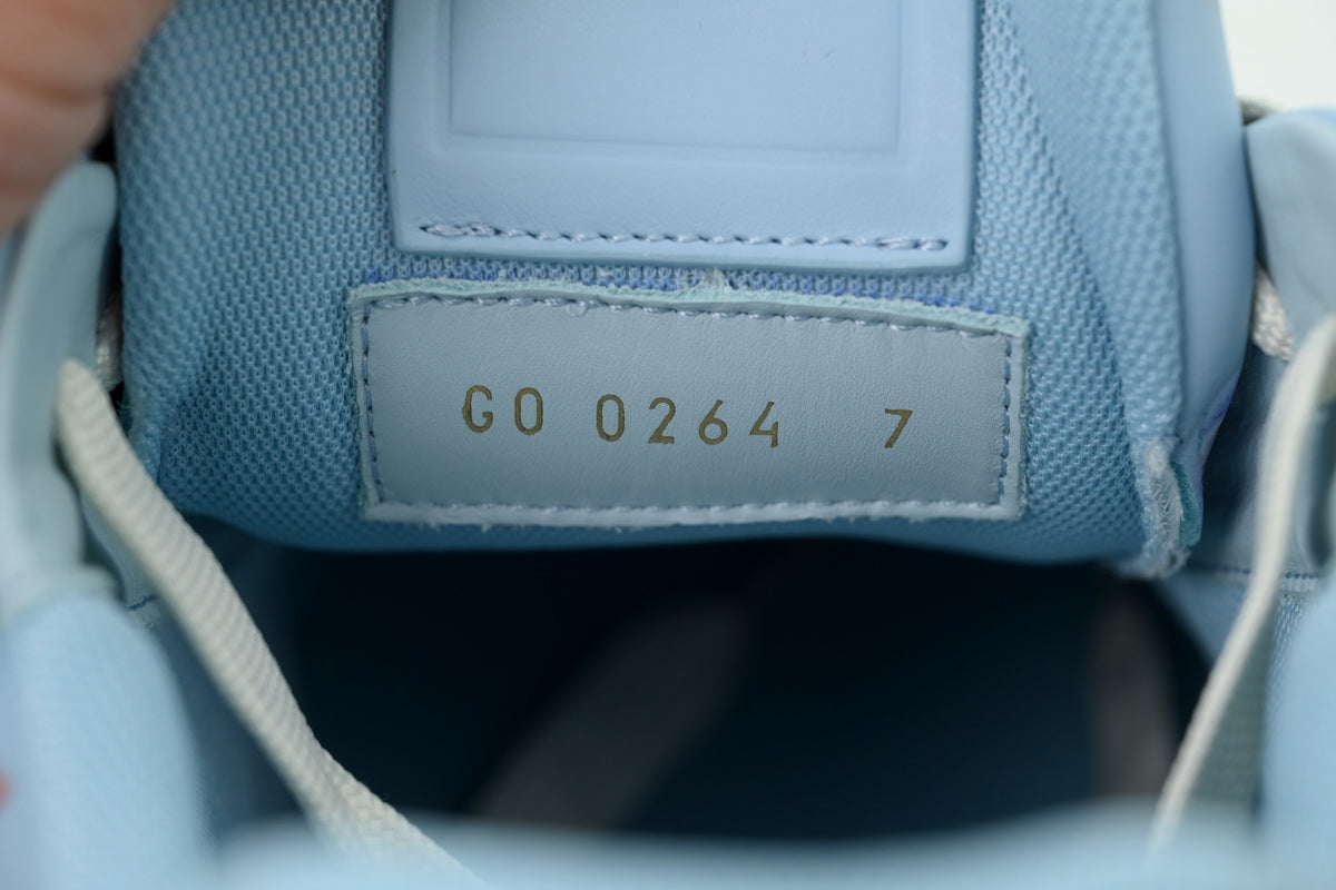 Louis Vuitton LV Trainer "Light Blue Flower Motif"