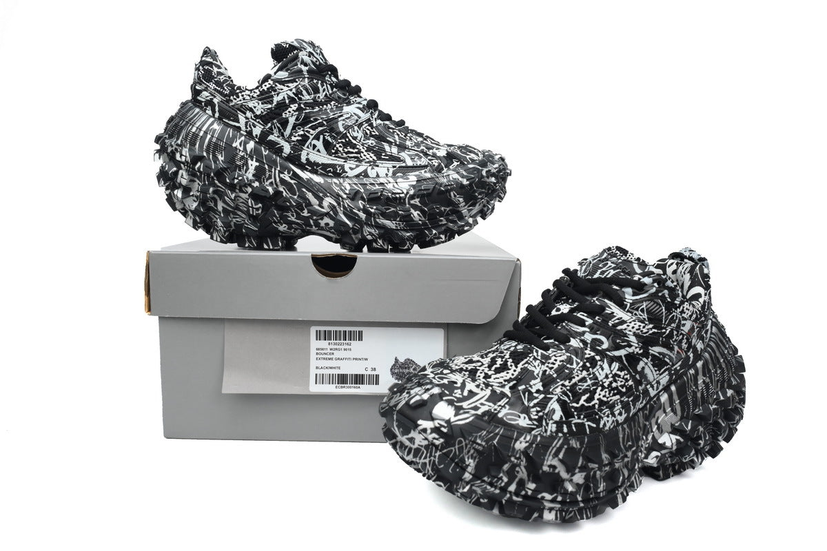 Balenciaga Defender Extreme Graffiti Print Sneaker