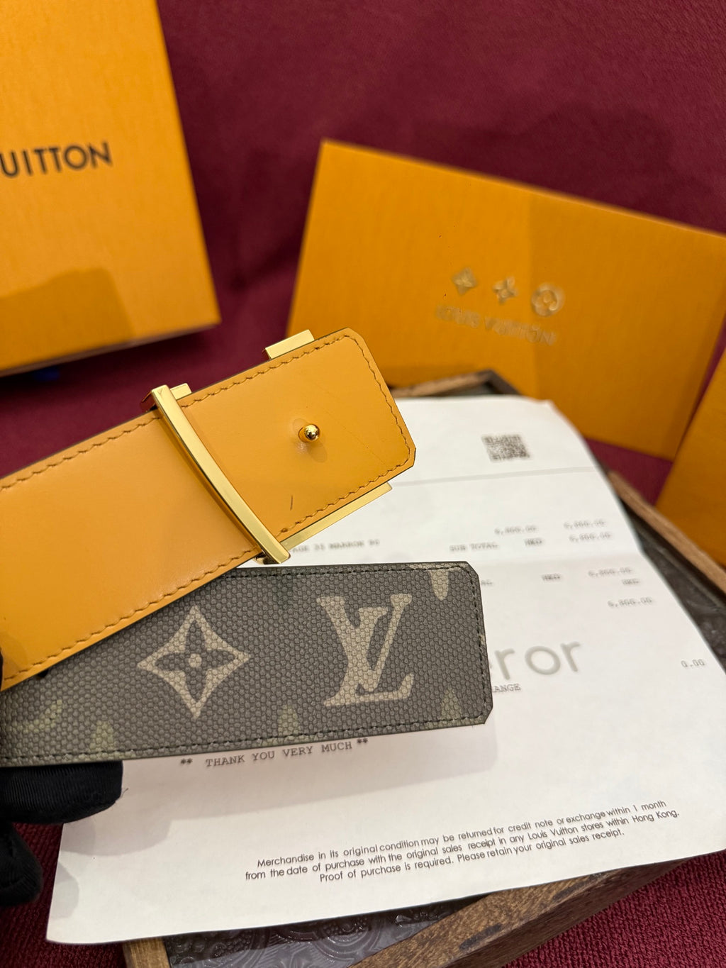 Beige Monogram Canvas LV Initiales 40mm