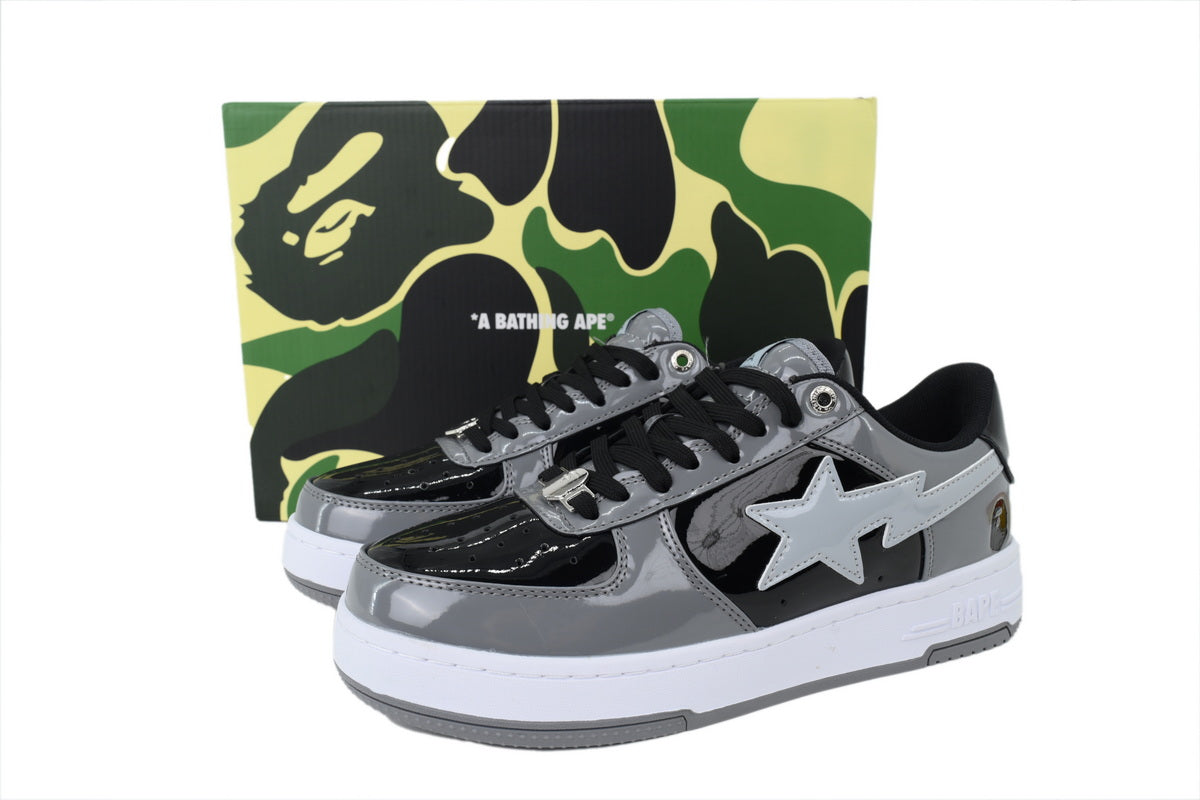 Bape Sta low “grey/black/white”