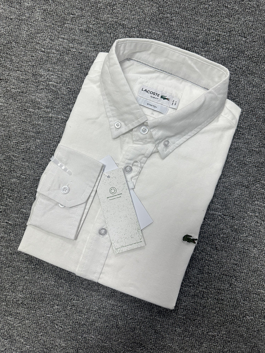Lacoste Classic Fit Oxford Button-Down Shirt - Long Sleeve