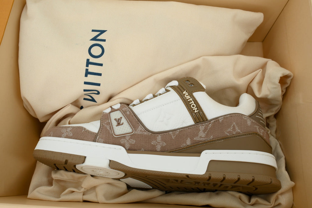 LV Trainers Brown Canvas
