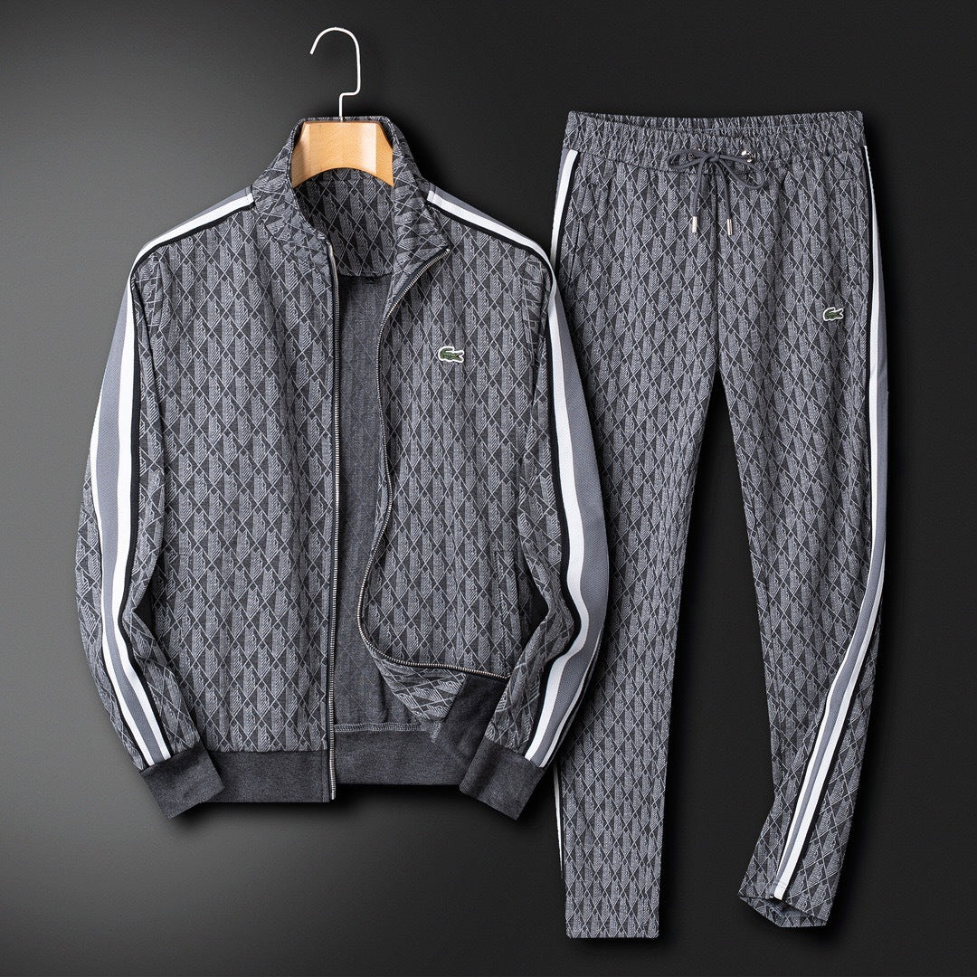 Lacoste Monogram Jacquard Tracksuit Set