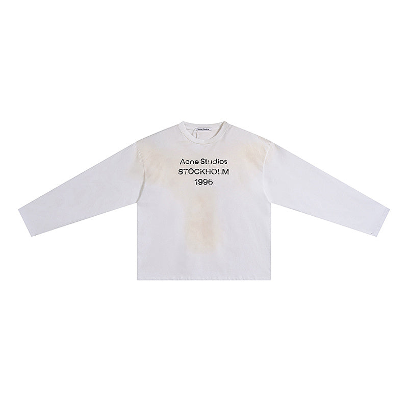 Acne Studios "Stockholm 1996" Distressed Long Sleeve Tee
