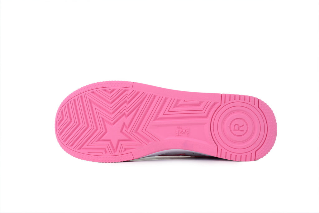 BAPE STA Low "Pink/White" Patent Leather