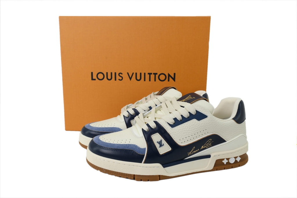 Louis Vuitton LV Trainer "Light Blue Flower Motif
