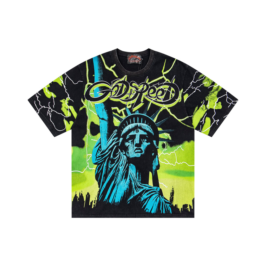 Godspeed NYC "Out Of Many, One" Freiheitsstatue T-Shirt