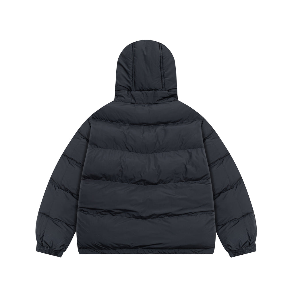 Addias 3-Stripes Oversized Hooded Puffer Jacket