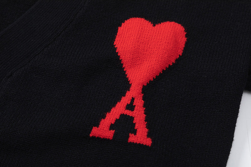 AMI Paris Ami de Coeur V-Neck Cardigan Unisex