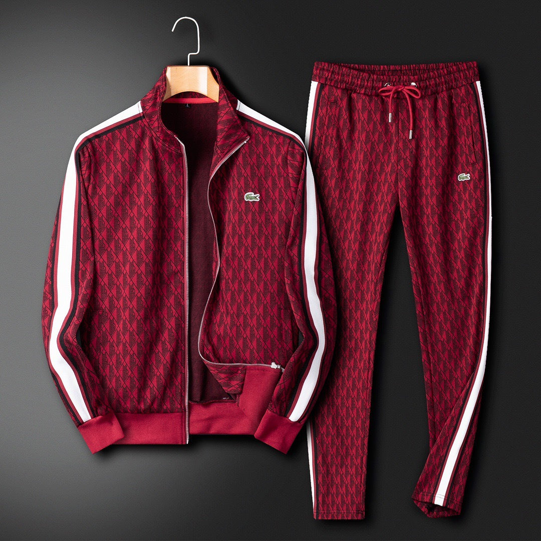 Lacoste Monogram Jacquard Tracksuit Set