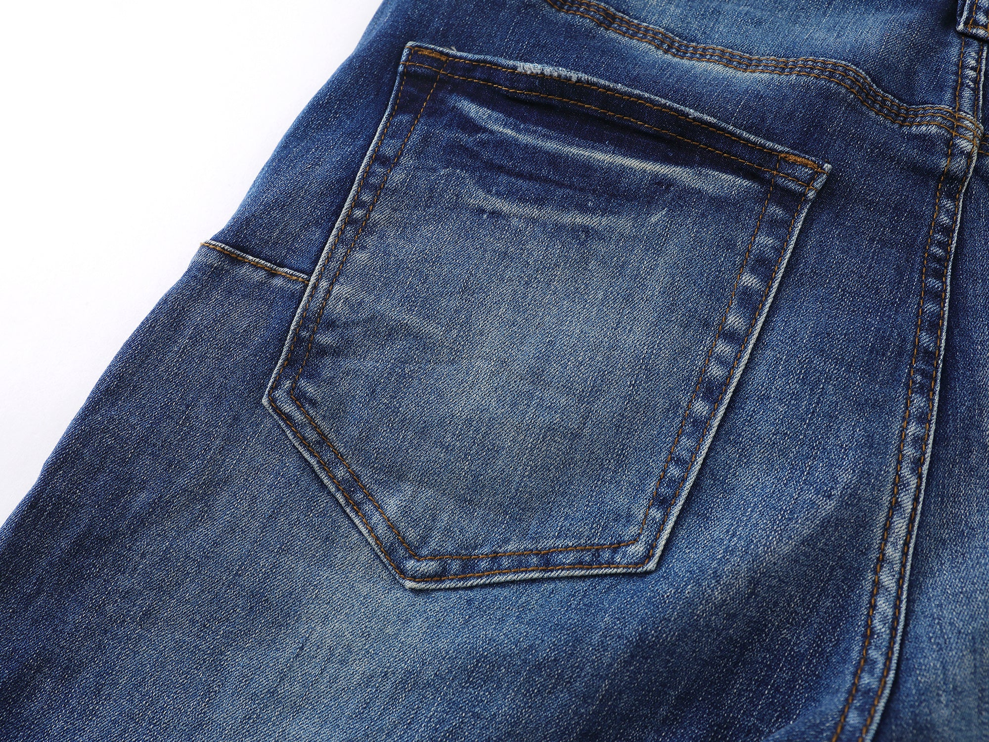 Purple Brand "Multi Patch" / "Patchwork" Skinny Jeans - Dark Wash