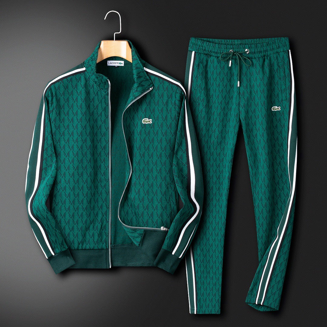 Lacoste Monogram Jacquard Tracksuit Set
