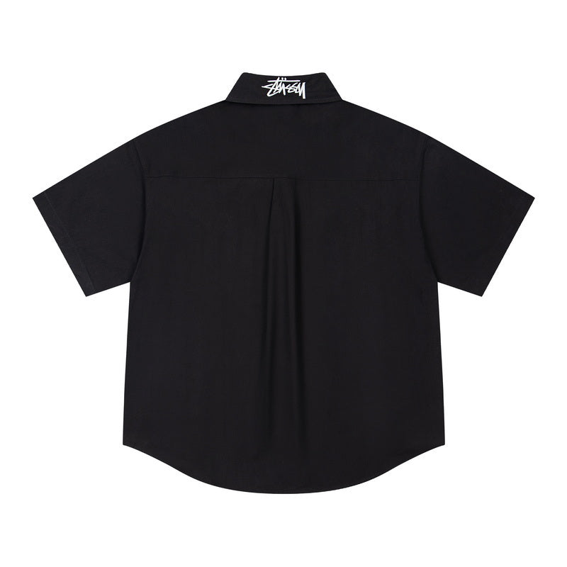 Nike Sportswear Short Sleeve Button-Up Shirt .