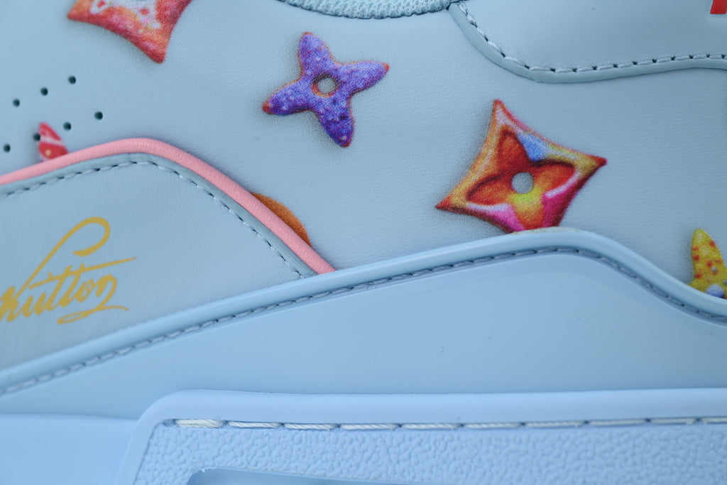 Louis Vuitton LV Trainer "Light Blue Flower Motif"