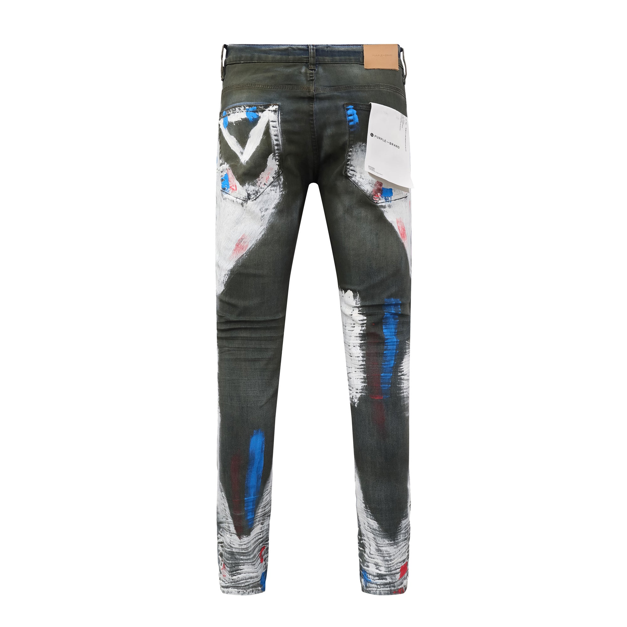 Purple Brand "Paint Splatter" Skinny Jeans”