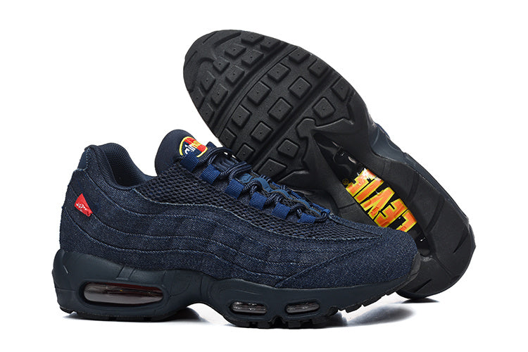 This is a Nike Air Max 95 in a denim colorway, most likely from the Nike x Levi’s collaboration.