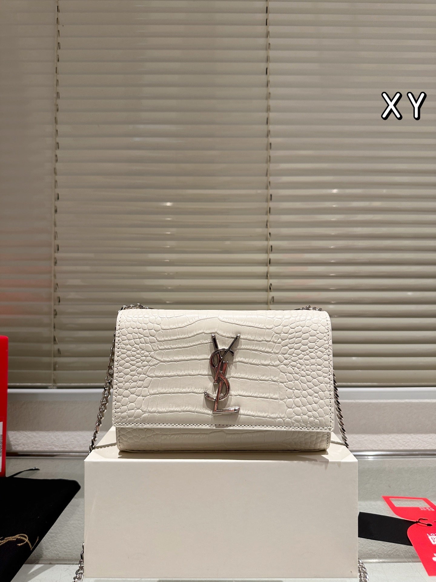YSL Saint Laurent "Kate" Chain Wallet / Clutch