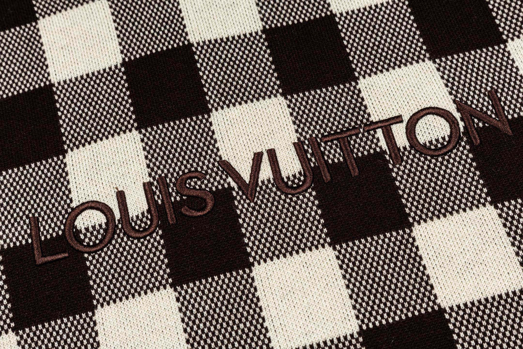 Louis Vuitton Damier Gingham Check Knit Hoodie