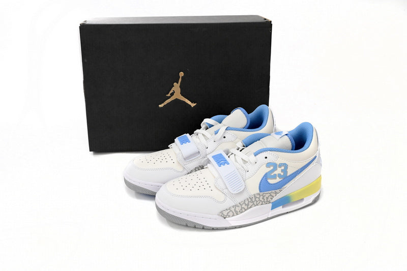 Jordan Legacy 312 Low UNC Blue white/blue/yellow gradient