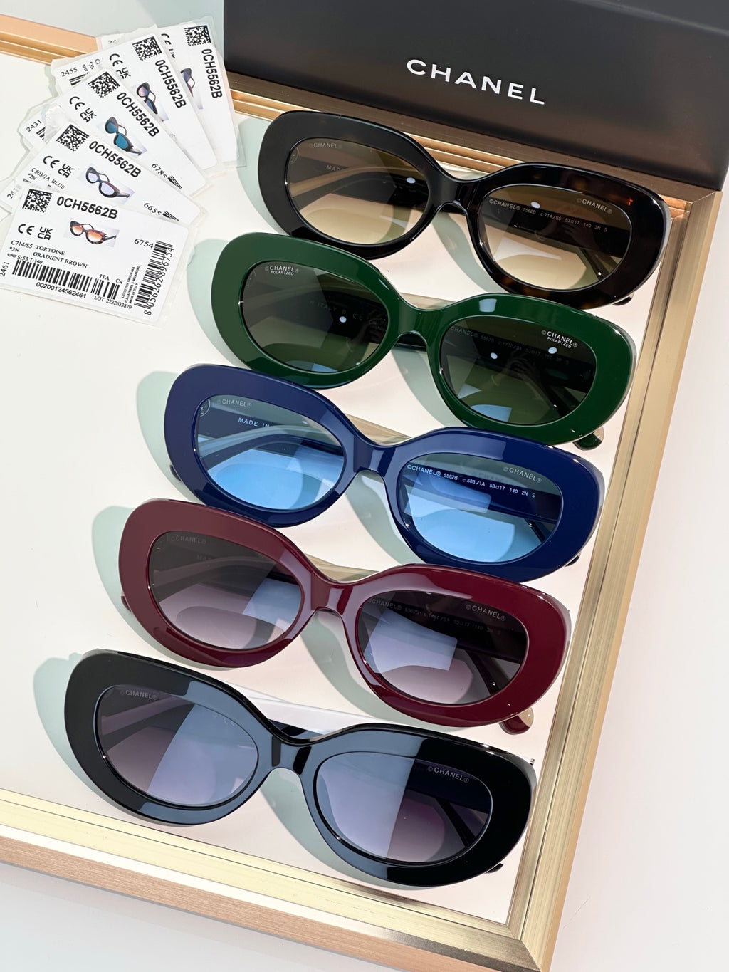 Chanel ovale Sonnenbrille