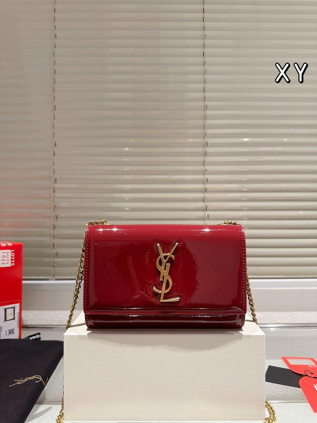 YSL Saint Laurent "Kate" Chain Wallet / Clutch