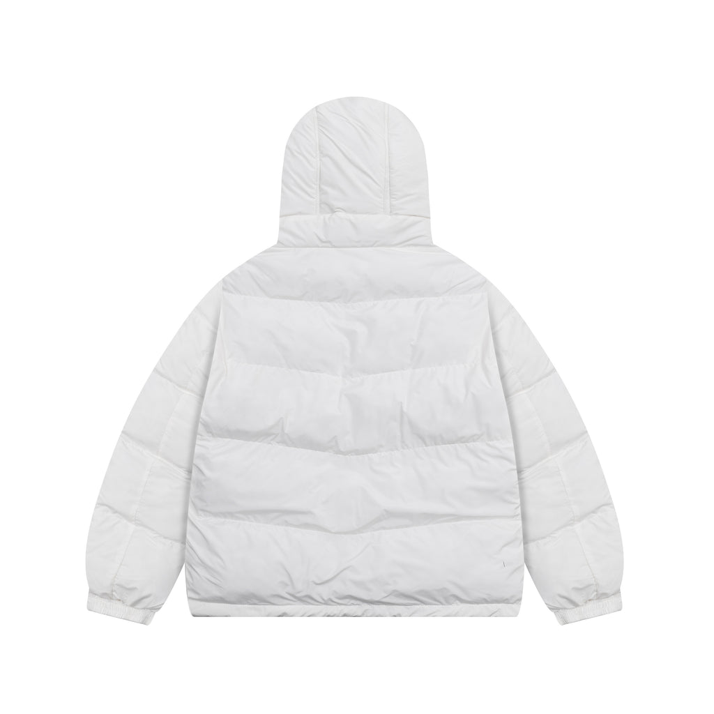 Addias 3-Stripes Oversized Hooded Puffer Jacket