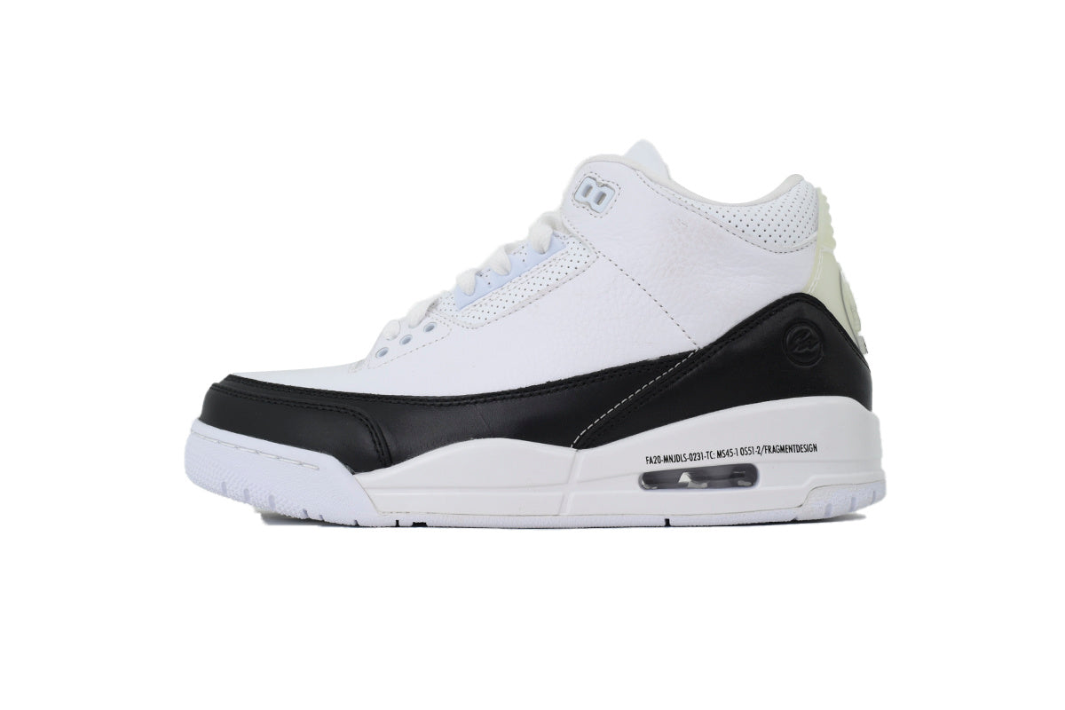 Air Jordan 3 x Fragment Design "White/Black