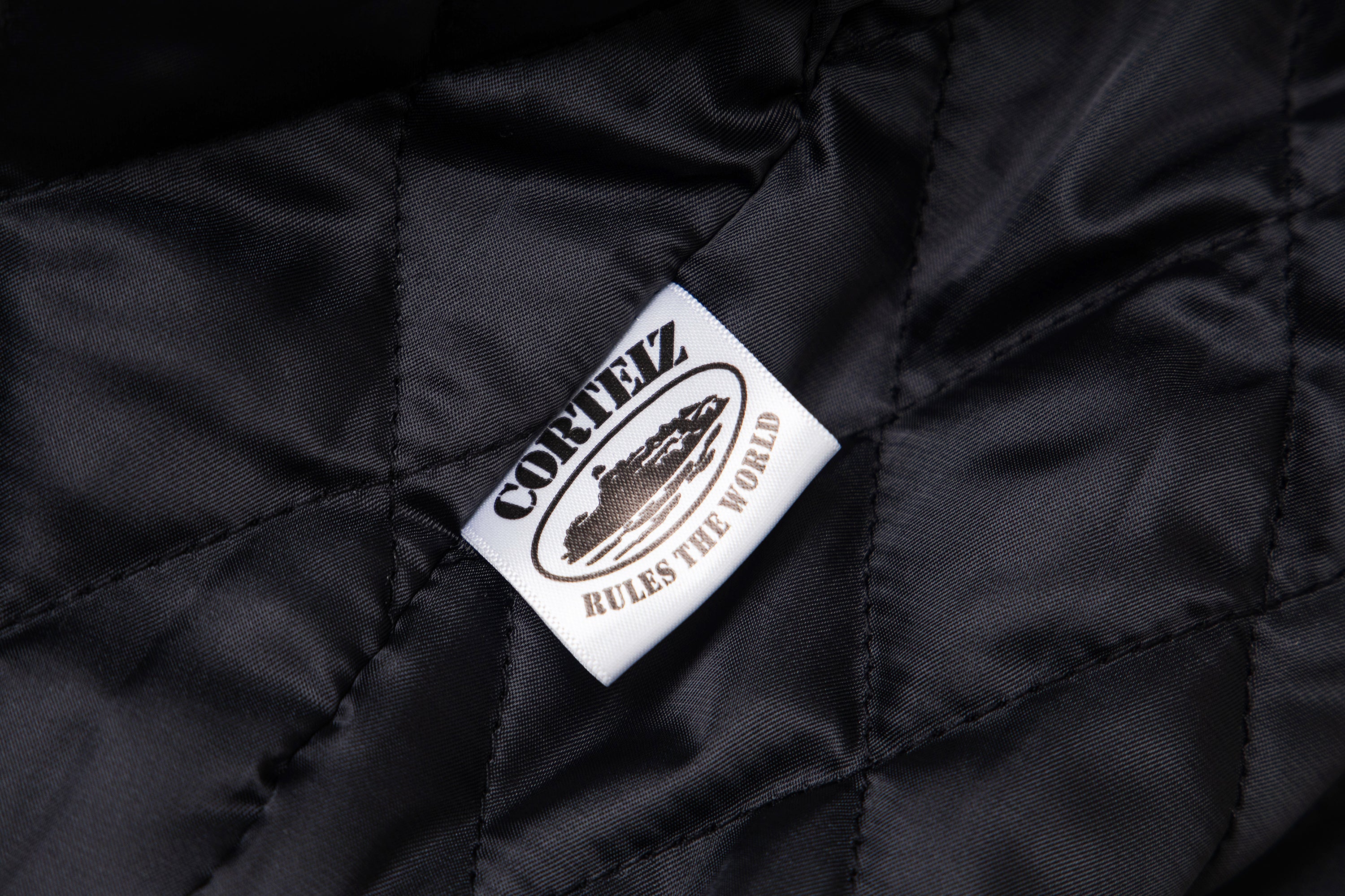 Corteiz Alcatraz Leather Bomber Jacket