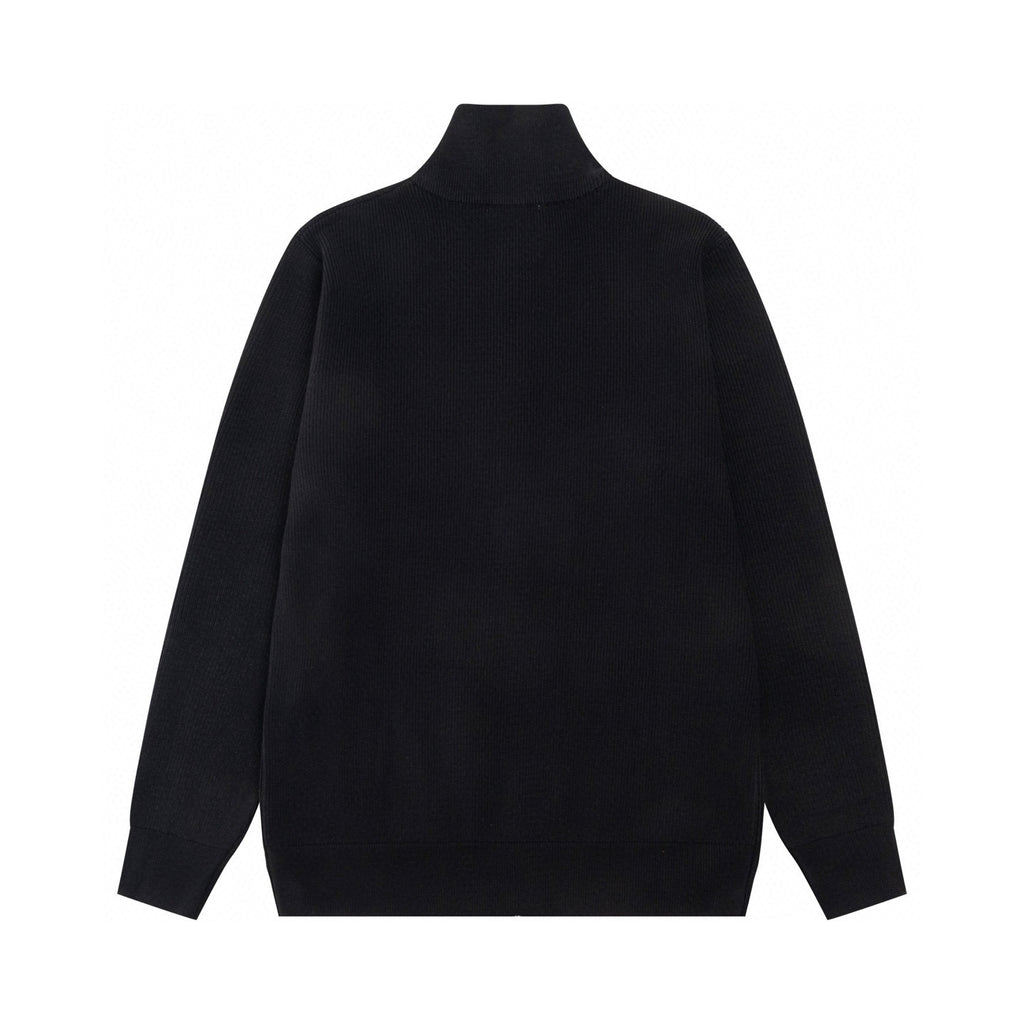 Hermès"H"Patch Zip-Up Knit Cardigan/Jacket