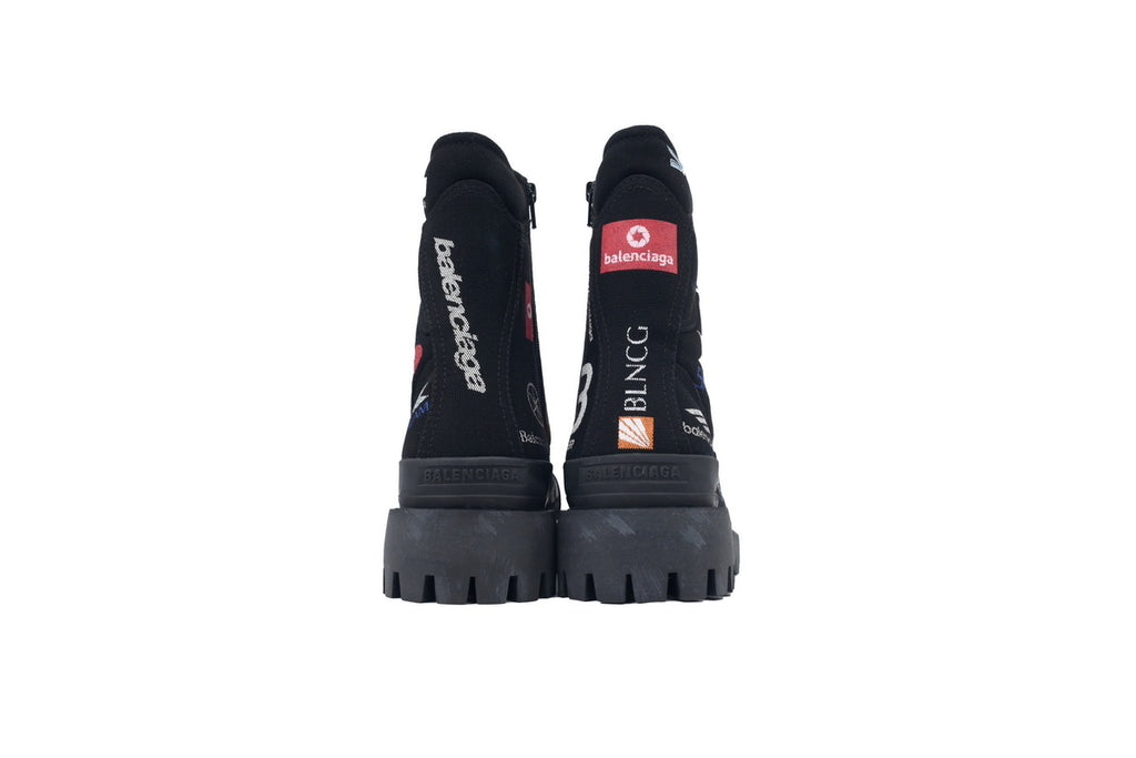 Balenciaga "Skiwear Logo" Combat Boots