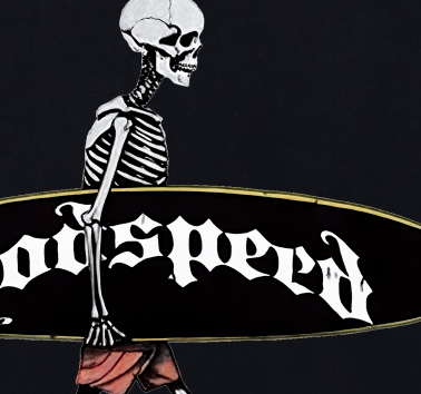 Godspeed "Surfing Skeleton" Rundhalspullover