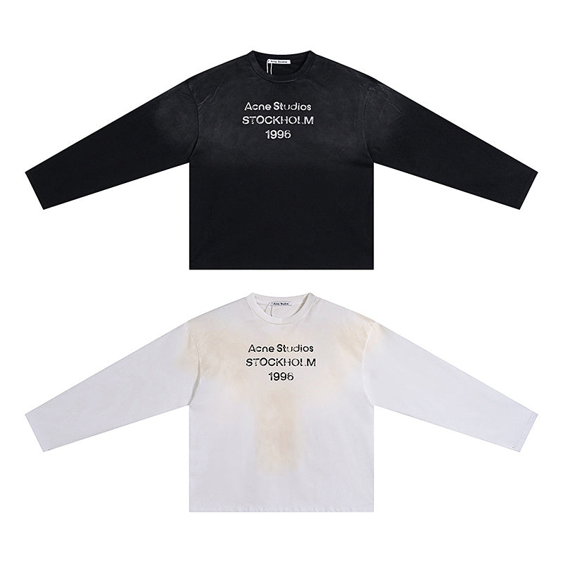 Acne Studios "Stockholm 1996" Distressed Long Sleeve Tee