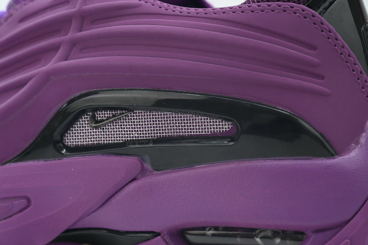 Nike Hot Step 2 x Drake NOCTA Schwarzer Fersenclip, violettes Obermaterial