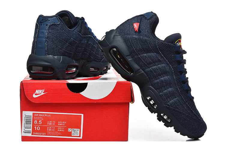 This is a Nike Air Max 95 in a denim colorway, most likely from the Nike x Levi’s collaboration.