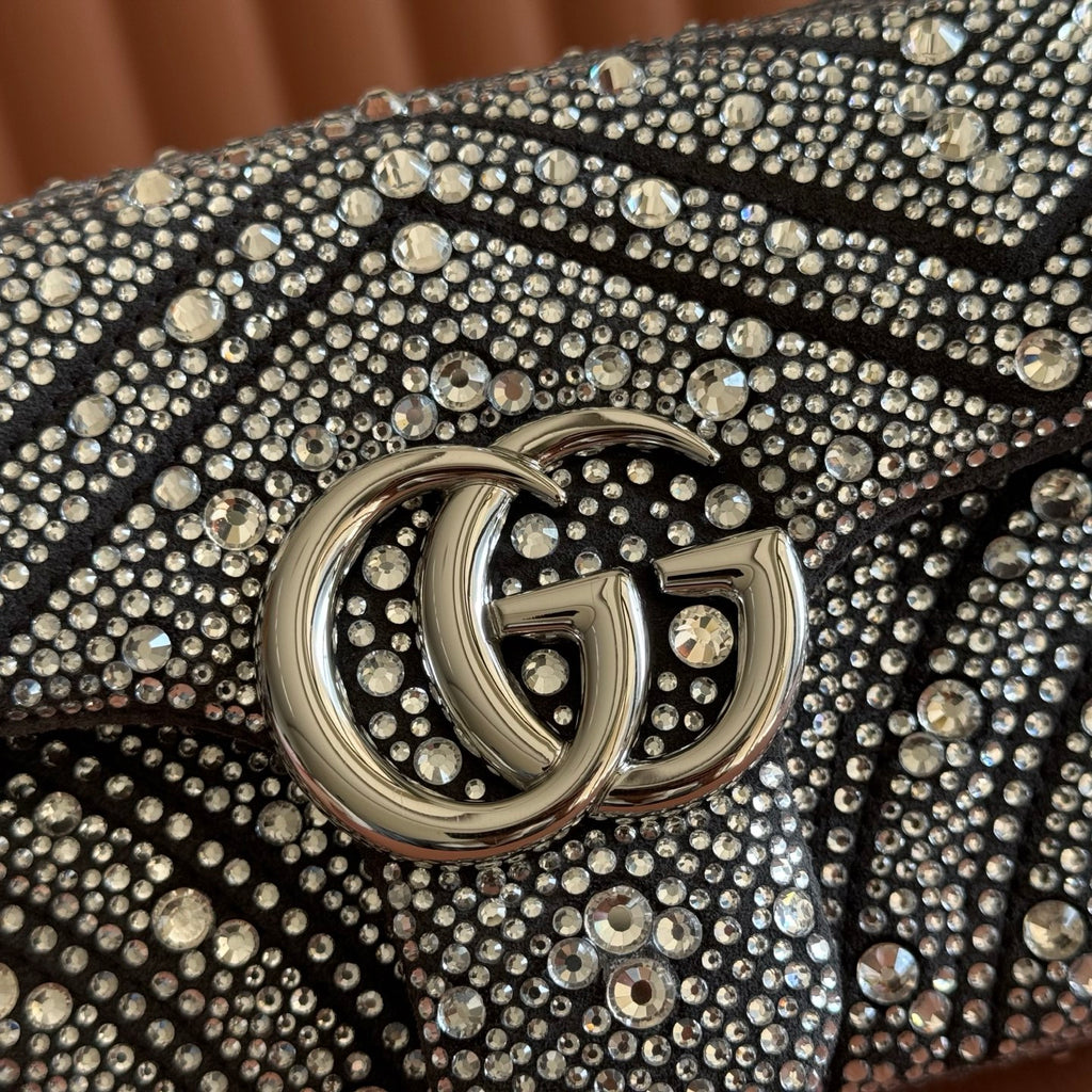 GG Marmont Crystal Mini-Kettentasche