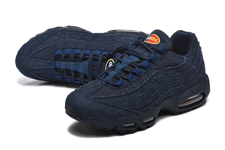 This is a Nike Air Max 95 in a denim colorway, most likely from the Nike x Levi’s collaboration.
