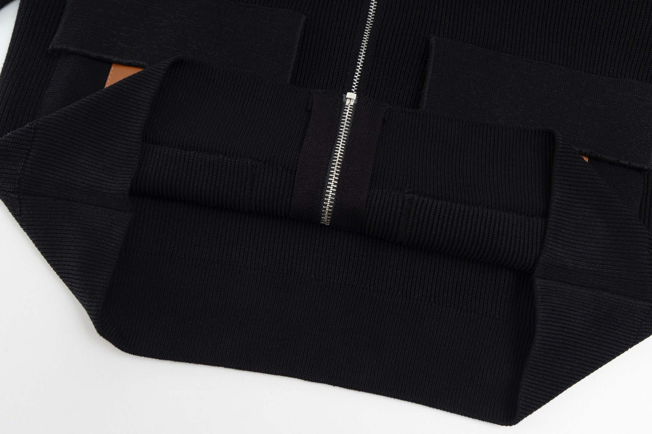 Hermès"H"Patch Zip-Up Knit Cardigan/Jacket