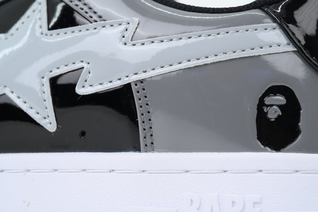 Bape Sta low “grey/black/white”
