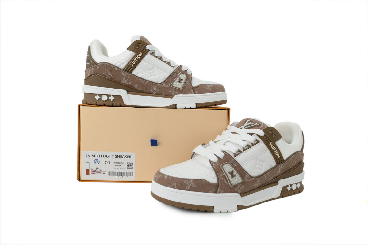 LV Trainers Brown Canvas