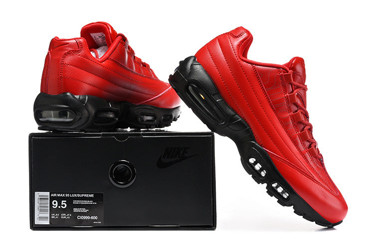 NIKE
x Supreme Air Max is 95 Lux "Red" sneakers