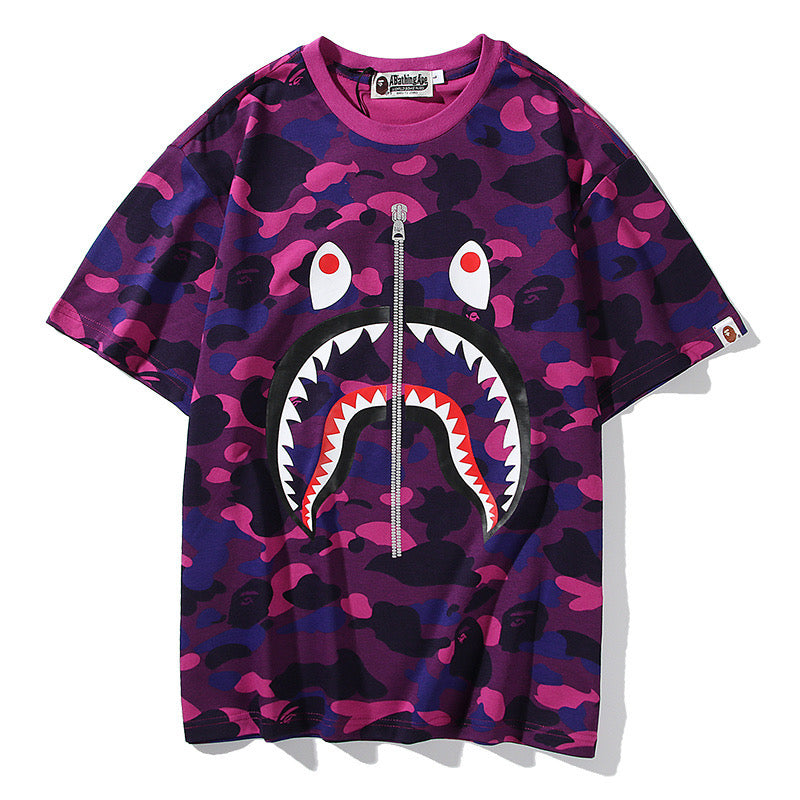BAPE Shark Camo Tees