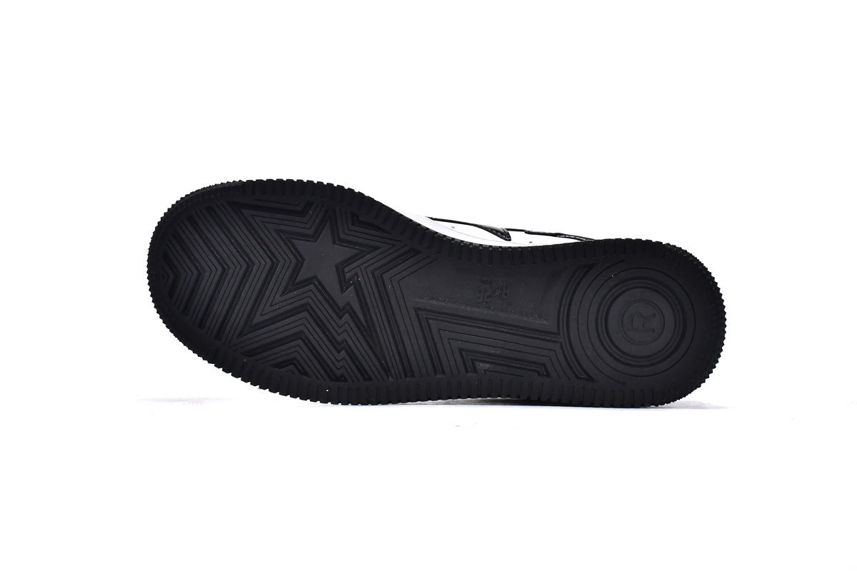 Bape Sta low Black/White Patent