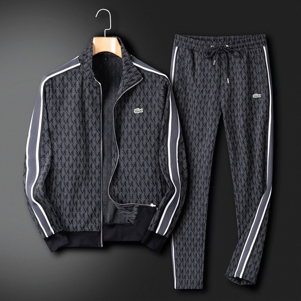 Lacoste Monogram Jacquard Tracksuit Set