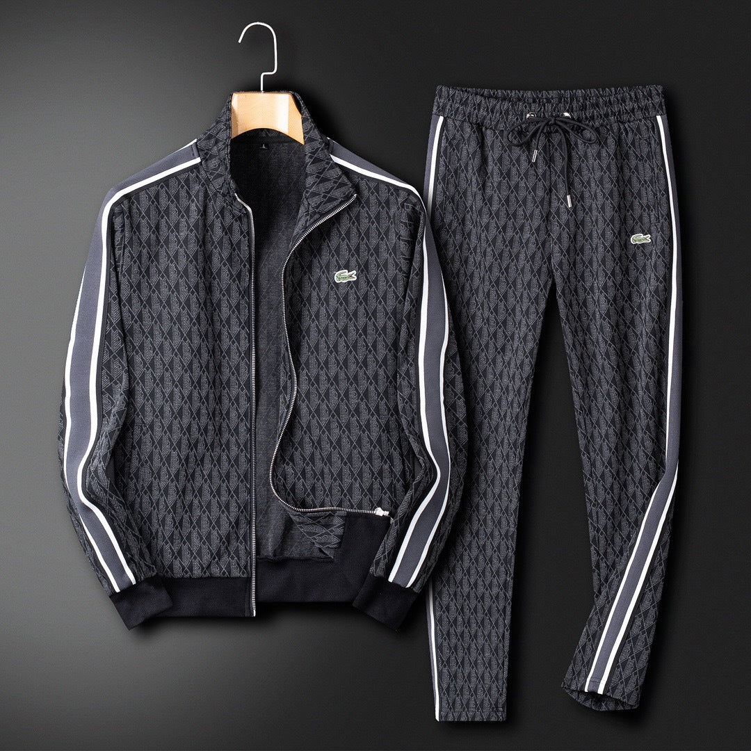 Lacoste Monogram Jacquard Tracksuit Set
