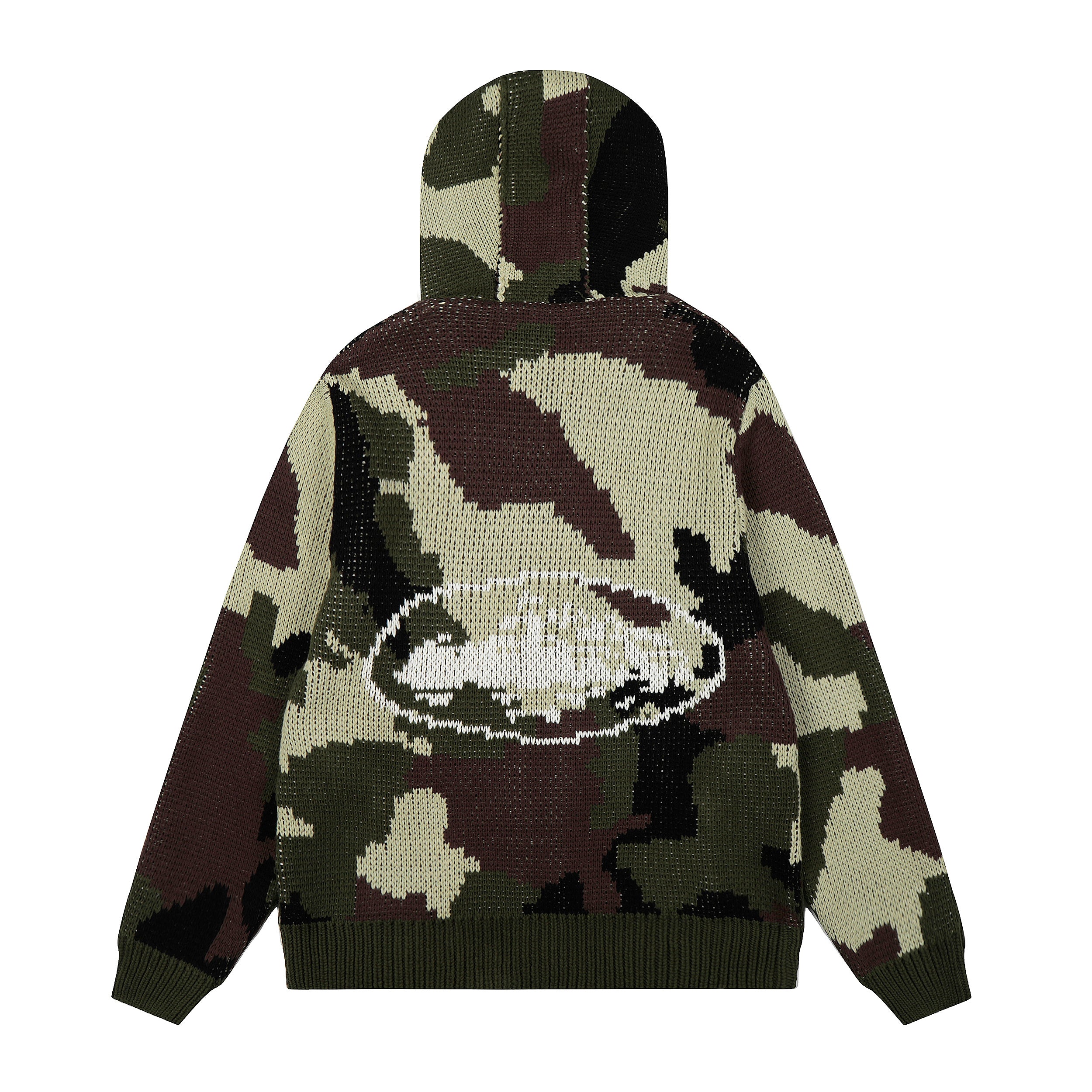 Corteiz Camo Knit Zip Hoodie / Cardigan