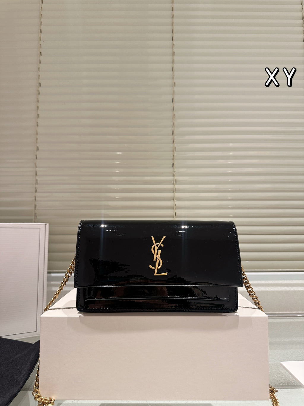 YSL Saint Laurent "Kate" Chain Wallet / Clutch