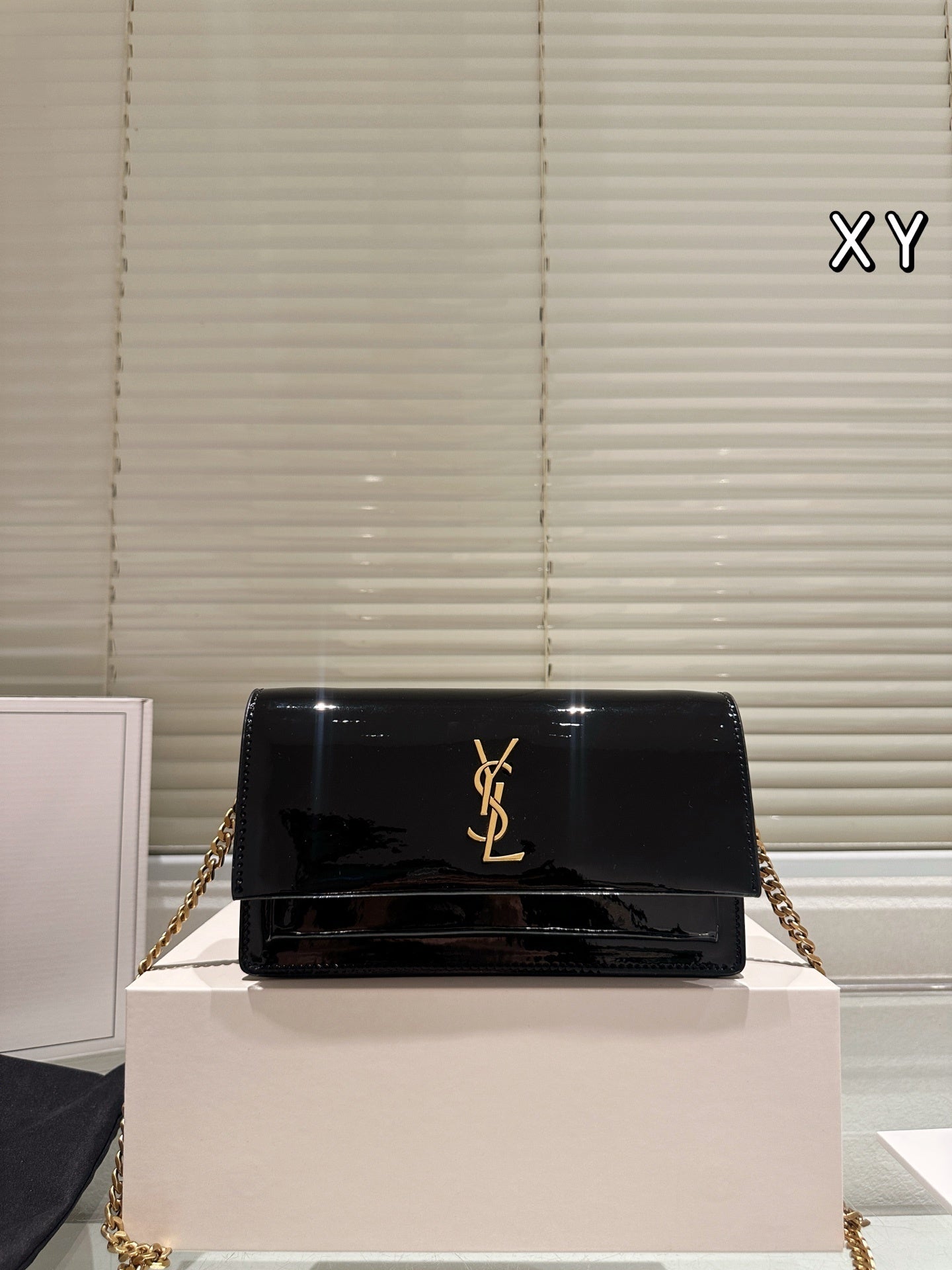 YSL Saint Laurent "Kate" Chain Wallet / Clutch